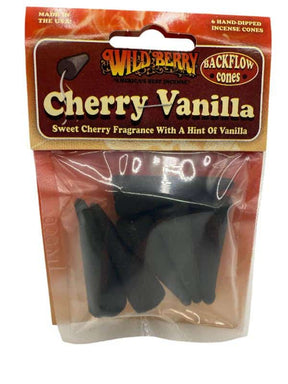 WILDBERRY BACK FLOW CONES CHERRY VANILLA 6 CT BAG - Smoke Shop Wholesale. Done Right.