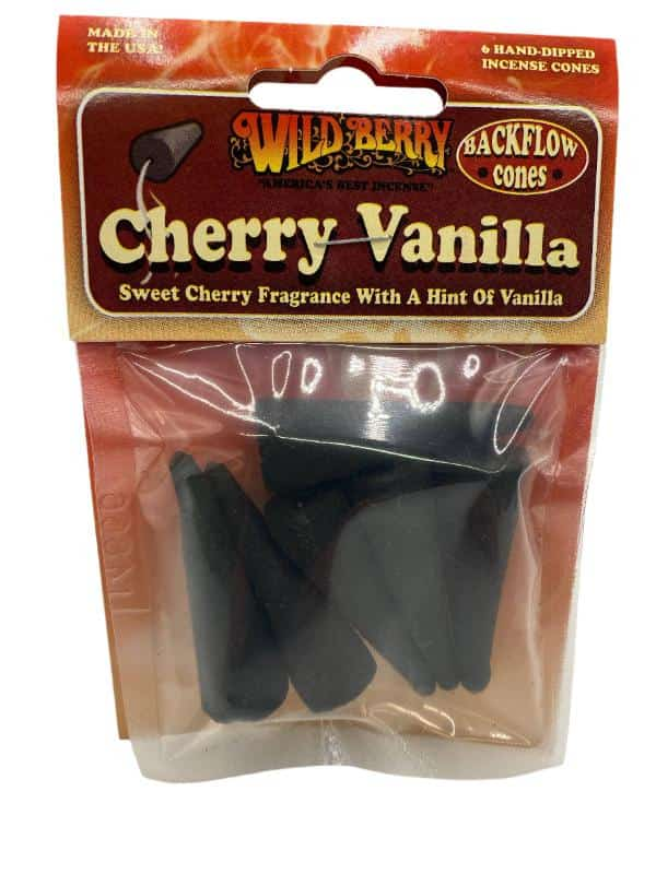 WILDBERRY BACK FLOW CONES CHERRY VANILLA 6 CT BAG - Smoke Shop Wholesale. Done Right.