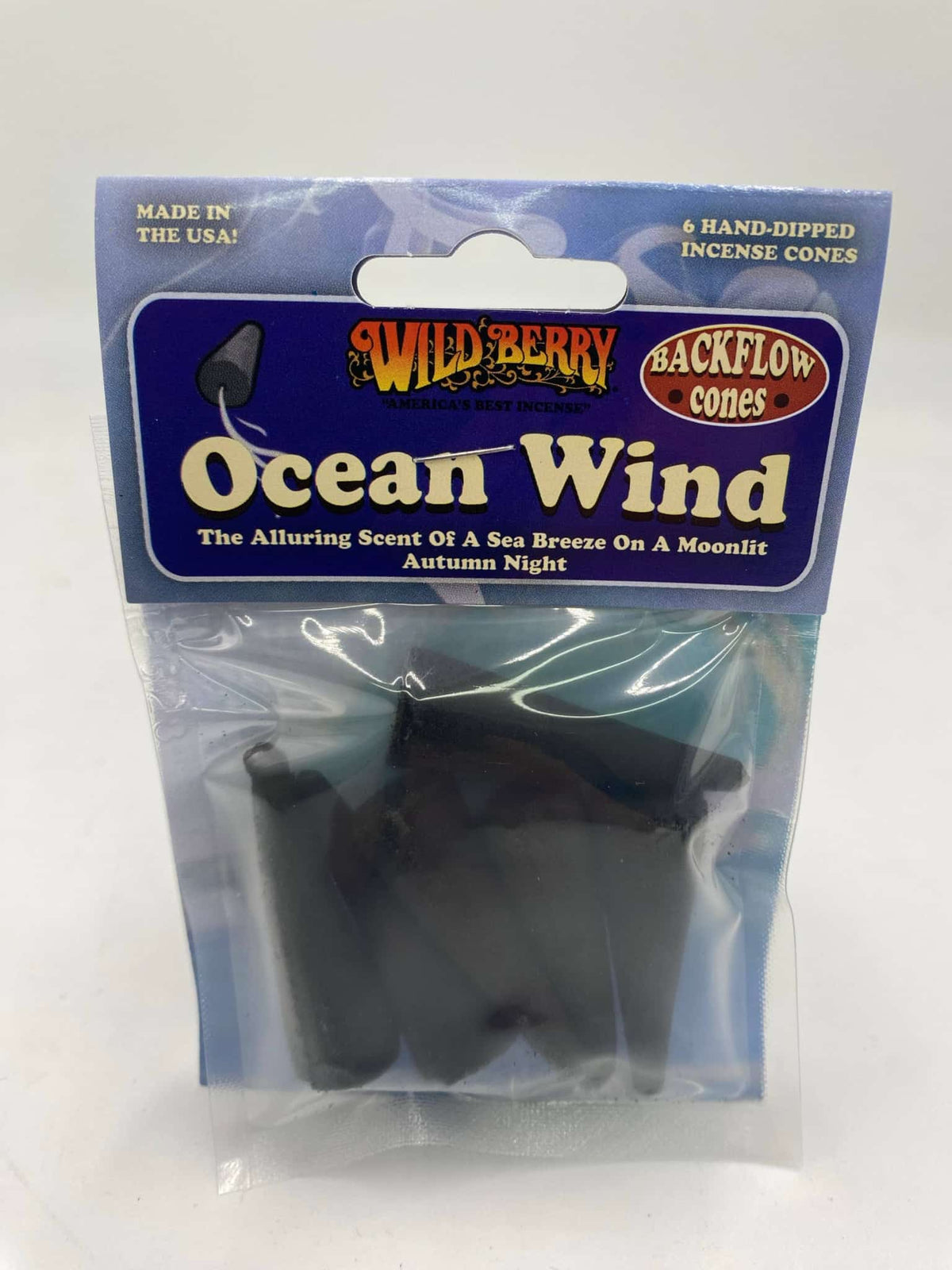 WILDBERRY BACK FLOW CONES OCEAN WIND 6 CT BAG - Smoke Shop Wholesale. Done Right.