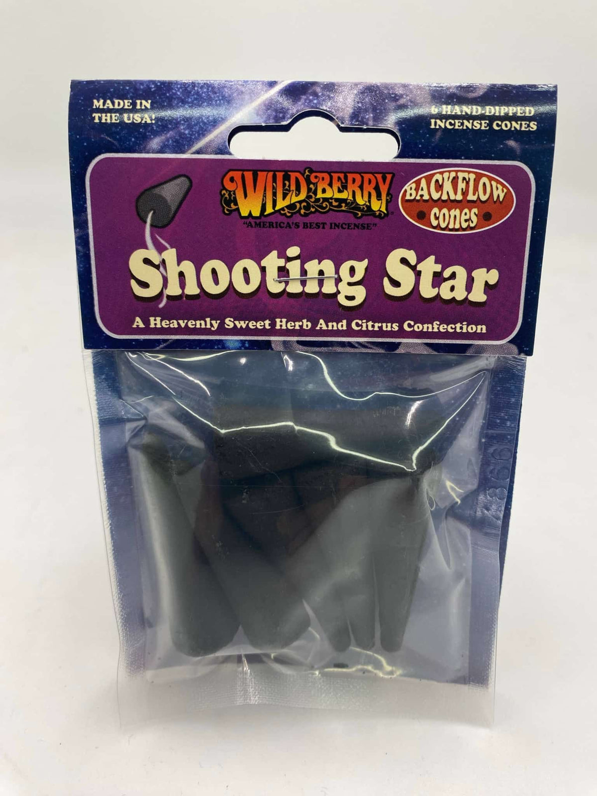 WILDBERRY BACK FLOW CONES SHOOTING STAR 6 CT BAG - Smoke Shop Wholesale. Done Right.