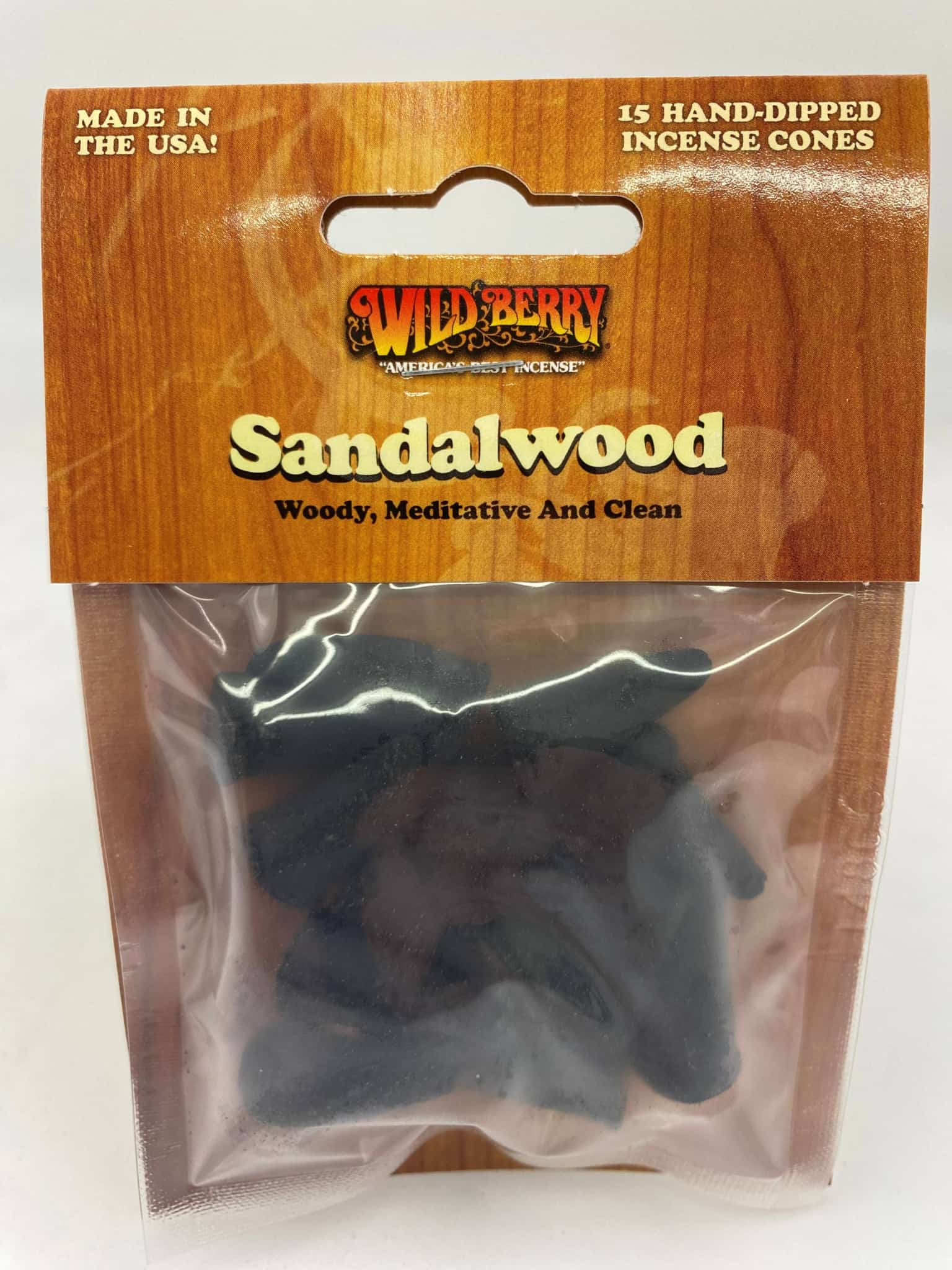 WILDBERRY SANDALWOOD CONES 15ct PACKAGED - Smoke Shop Wholesale. Done Right.