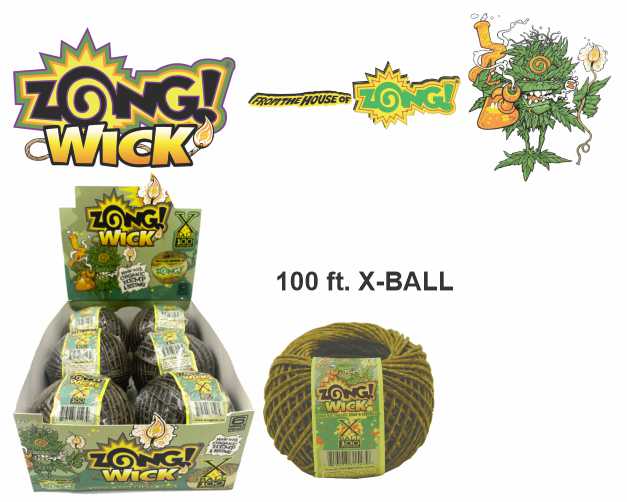 ZONG WICK X BALL 100 FT  HEMPWICK SPOOL 6 CT BOX