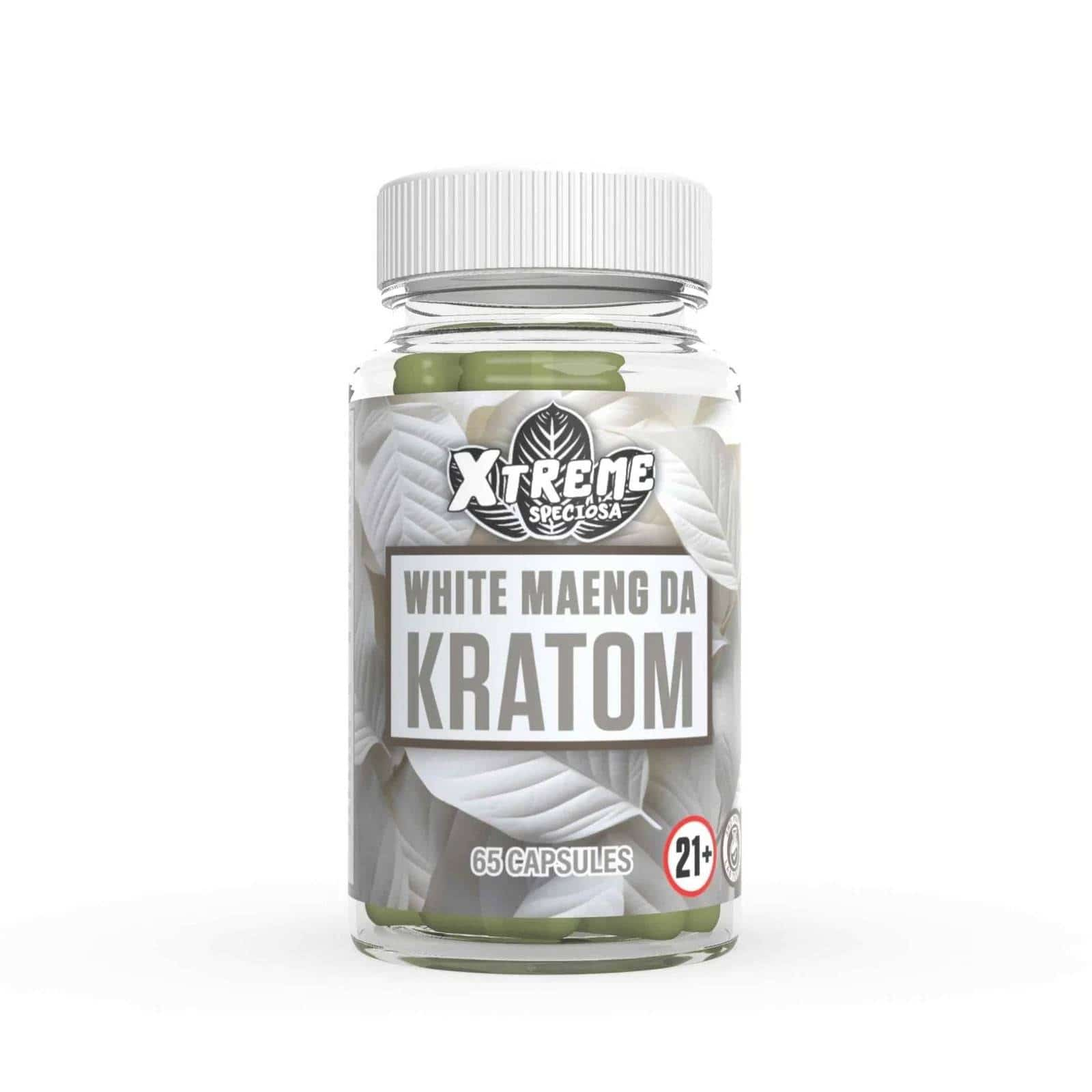 XTREME SPECIOSA - WHITE MAENG DA KRATOM 65ct Capsules - Smoke Shop Wholesale. Done Right.