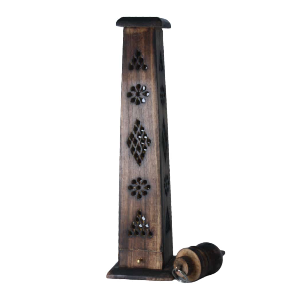 12 Wooden Incense Tower Burner - Smoke Shop Wholesale. Done Right.