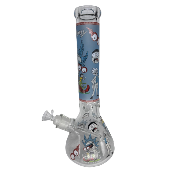 14 Heavy Rick & Morty Glass Water Pipe - Smoke Shop Wholesale. Done Right.