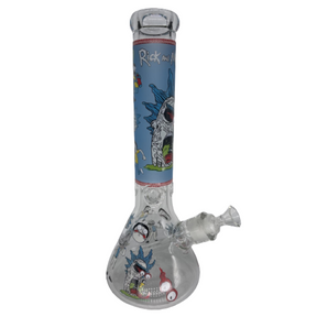 14 Heavy Rick & Morty Glass Water Pipe - Smoke Shop Wholesale. Done Right.