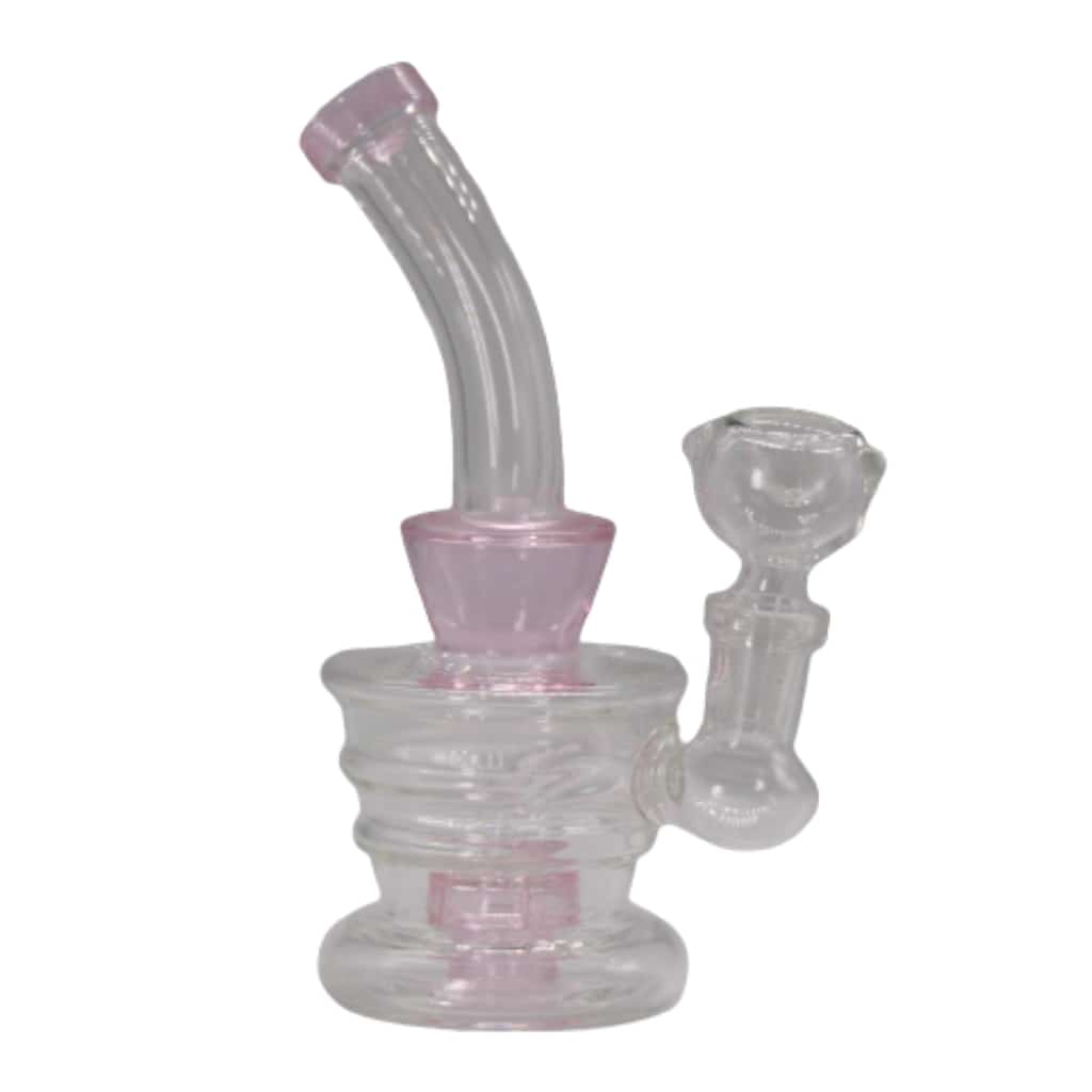 6 Ribbed Base Glass Water Pipe - Smoke Shop Wholesale. Done Right.
