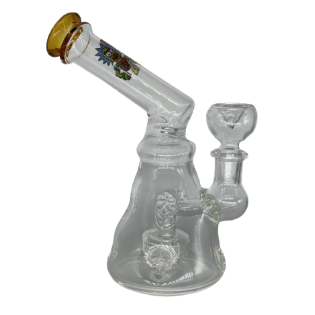 7 Rick & Morty Glass Water Pipe - Smoke Shop Wholesale. Done Right.