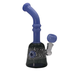 8 Marble Barrel Base Glass Water Pipe - Smoke Shop Wholesale. Done Right.