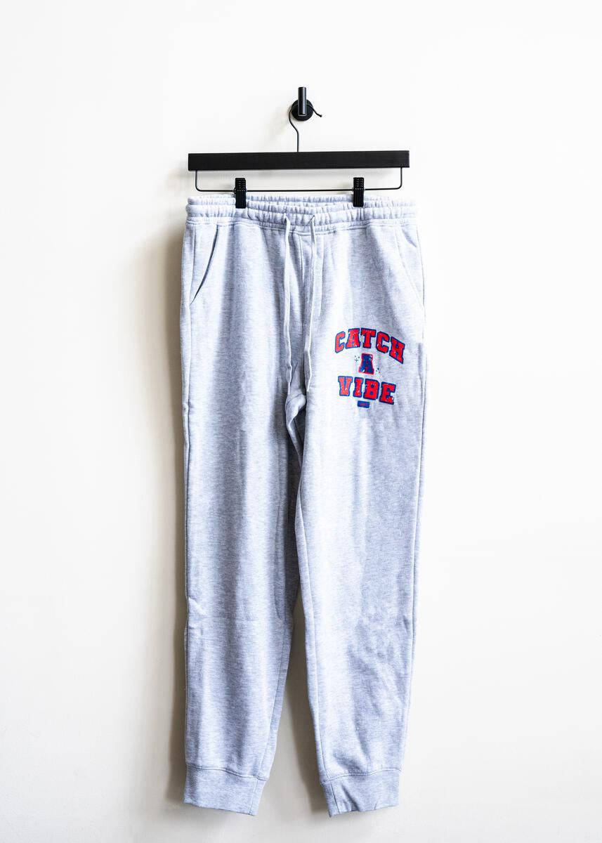 VIBES Gray Higher Learning Sweat Pants Large