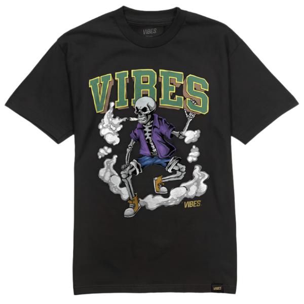 VIBES Black Skull & Cone T-Shirt 2X-Large