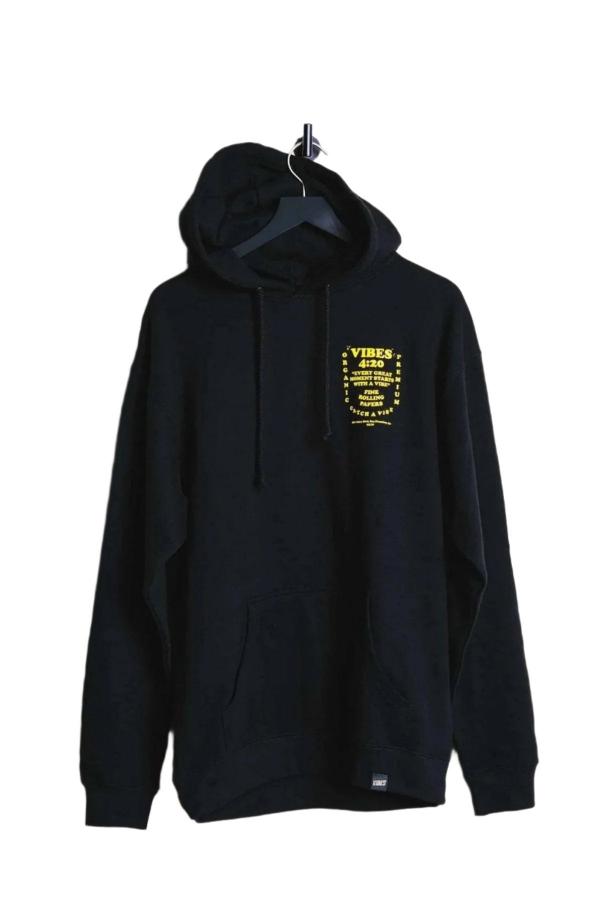 VIBES Black Starts With Vibe Hoodie Large