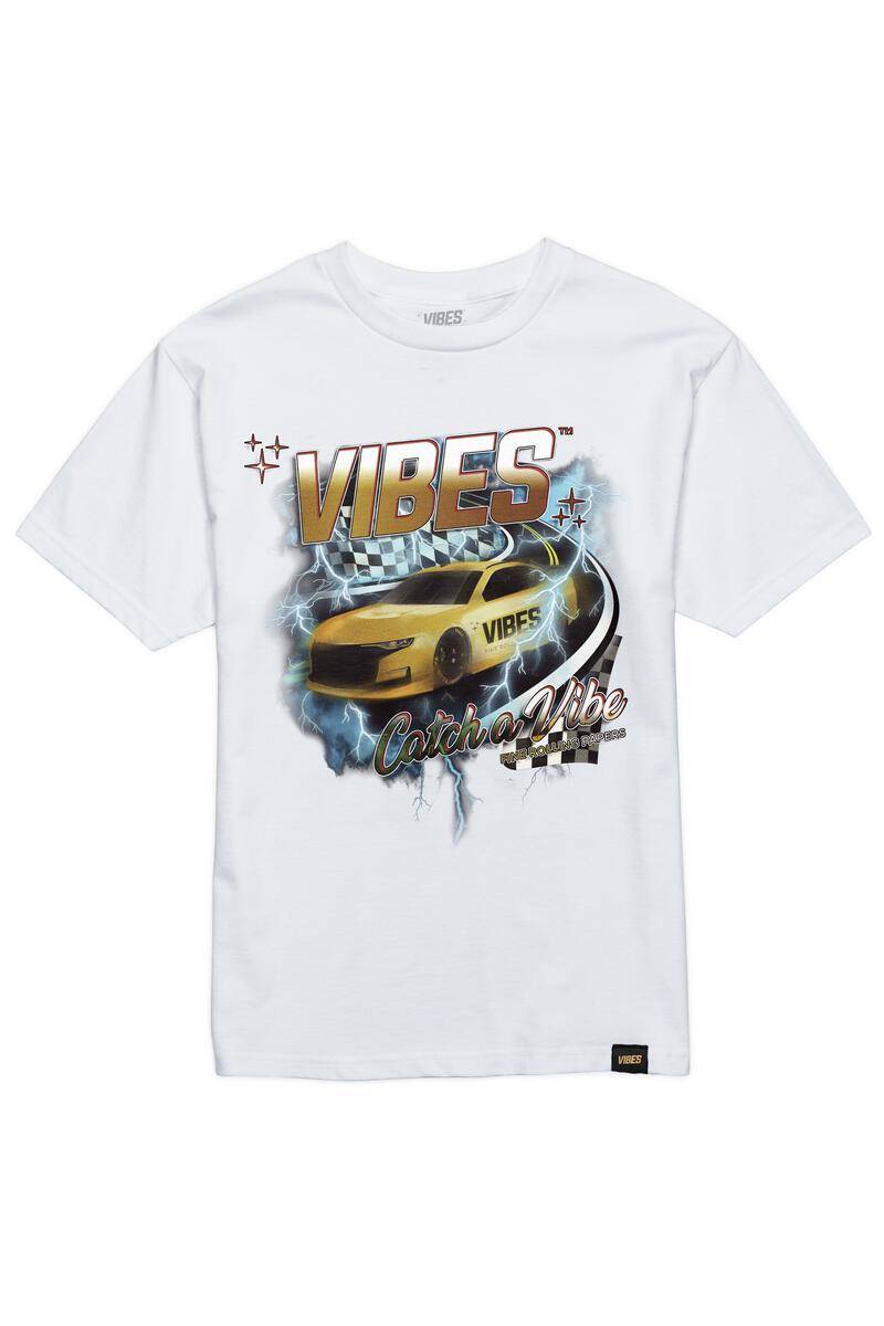 VIBES White Stock Car T-Shirt X-Large