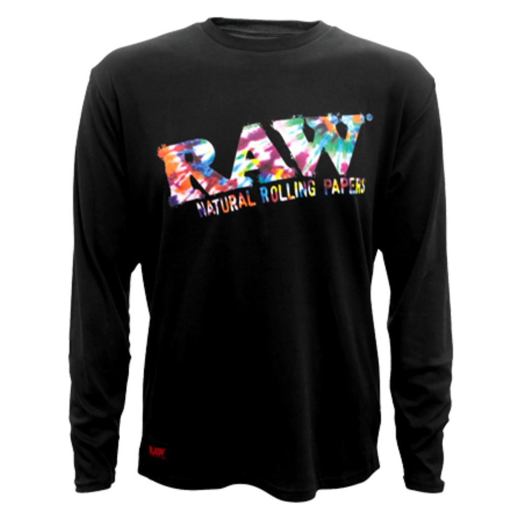 RAW Long Sleeve Tie-Dye Logo