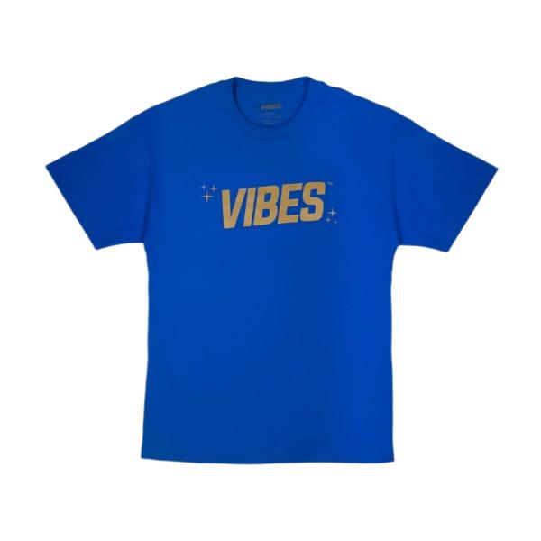 VIBES Blue With Gold Logo T-Shirt 2X-Large