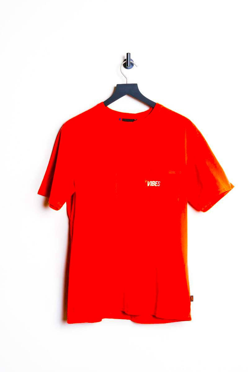 VIBES Red Vibe Tribe Pocket T-Shirt X-Large