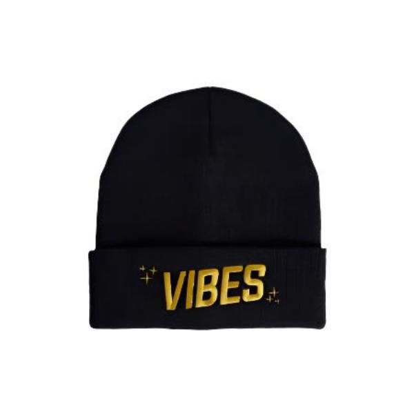 VIBES Black Beanie