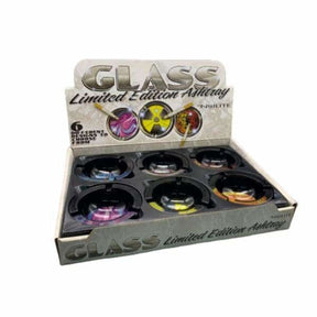 Assorted Black Glass Ashtray 6ct Display - Smoke Shop Wholesale. Done Right.
