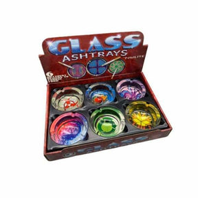 Assorted Glass Ashtray 6ct Display - Smoke Shop Wholesale. Done Right.