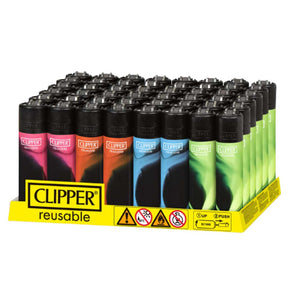 Clipper Jet Black Nebula Lighter - Smoke Shop Wholesale. Done Right.