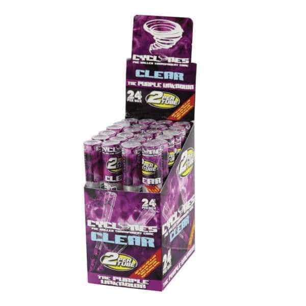 Cyclone Clear Grape Cones - Smoke Shop Wholesale. Done Right.
