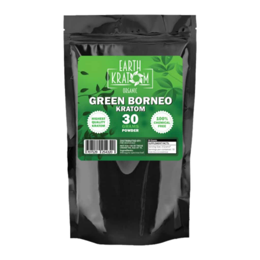 Earth Kratom Green Borneo - 30g Kratom Powder - Smoke Shop Wholesale. Done Right.