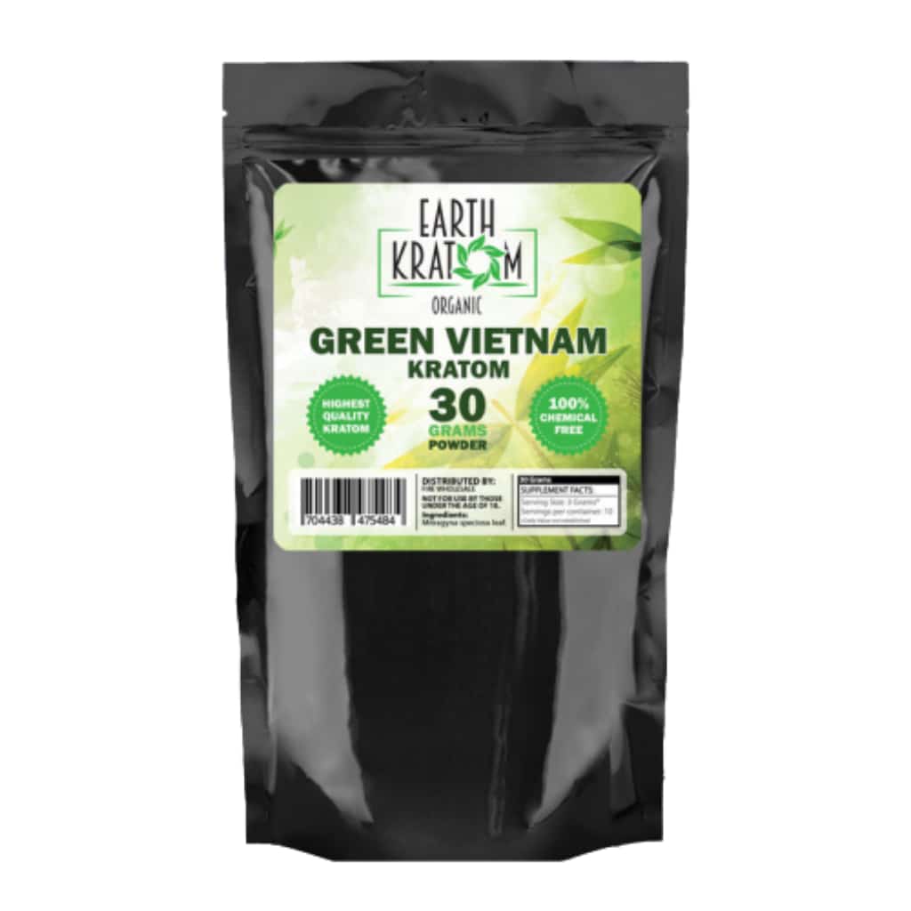 Earth Kratom Green Vietnam - 30g Kratom Powder - Smoke Shop Wholesale. Done Right.