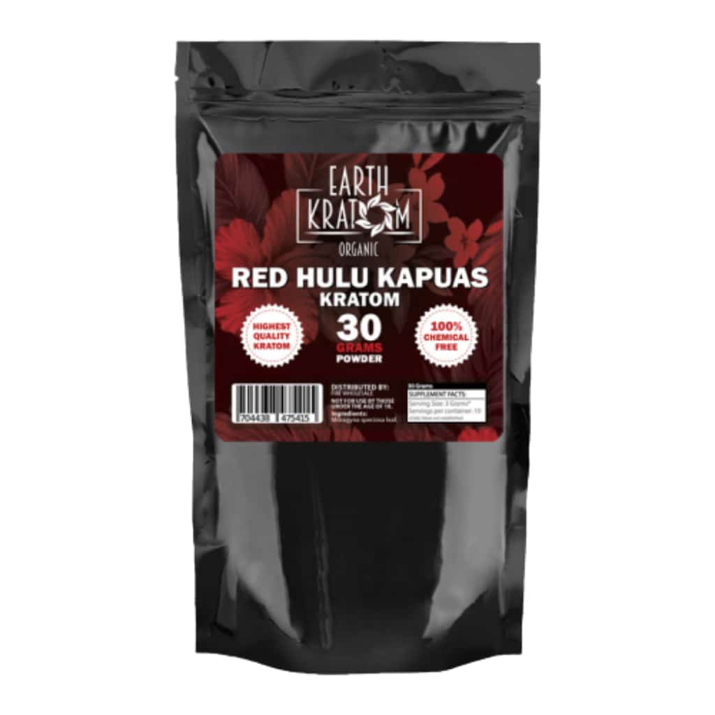 Earth Kratom Red Hulu Kapuas - 30g Kratom Powder - Smoke Shop Wholesale. Done Right.