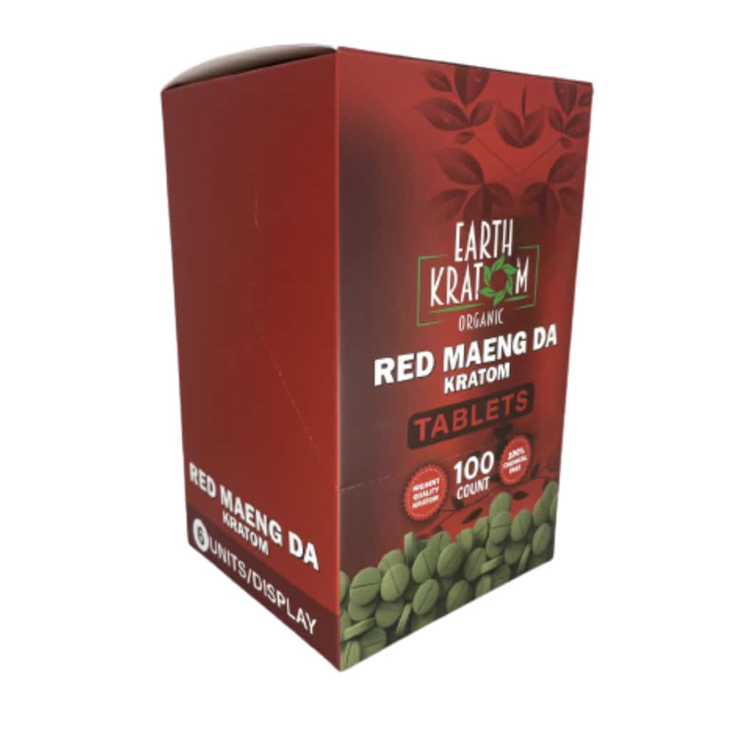 Earth Kratom Red Maeng Da Tablets - 100ct 6 ct Display - Smoke Shop Wholesale. Done Right.
