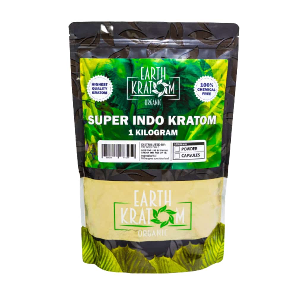Earth Kratom Super Indo - Kilo Kratom Powder - Smoke Shop Wholesale. Done Right.