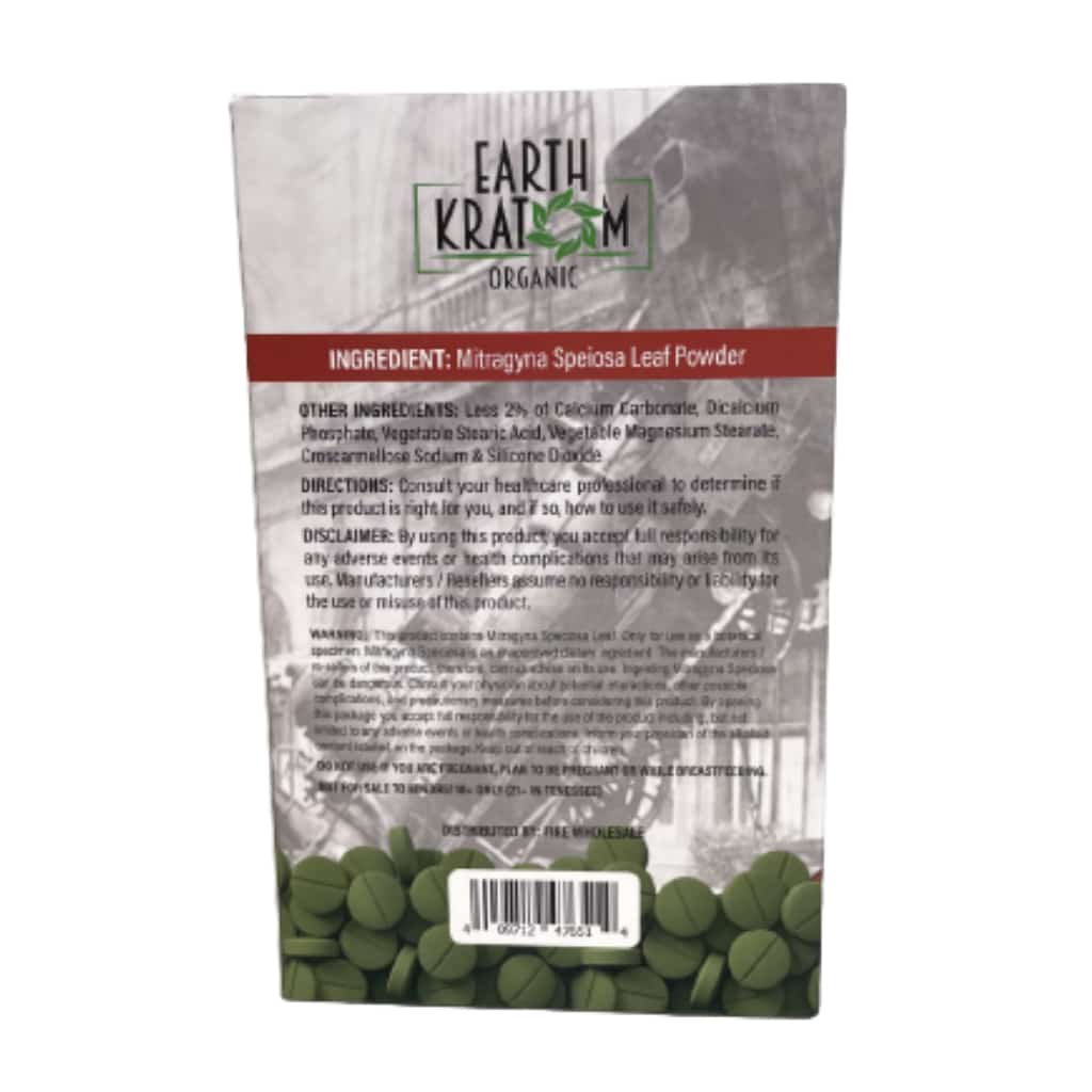 Earth Kratom Trainwreck Tablets - 100ct 6 ct display - Smoke Shop Wholesale. Done Right.