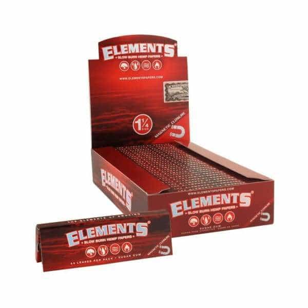 Elements Red Hemp 1 1/4 Papers - Smoke Shop Wholesale. Done Right.