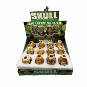 Glow In The Dark Skull Snuffer 24ct Display - Smoke Shop Wholesale. Done Right.
