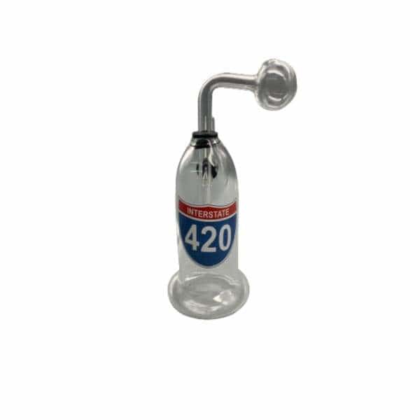 Highway 420 Oil Burner Glass Water Pipe - Smoke Shop Wholesale. Done Right.