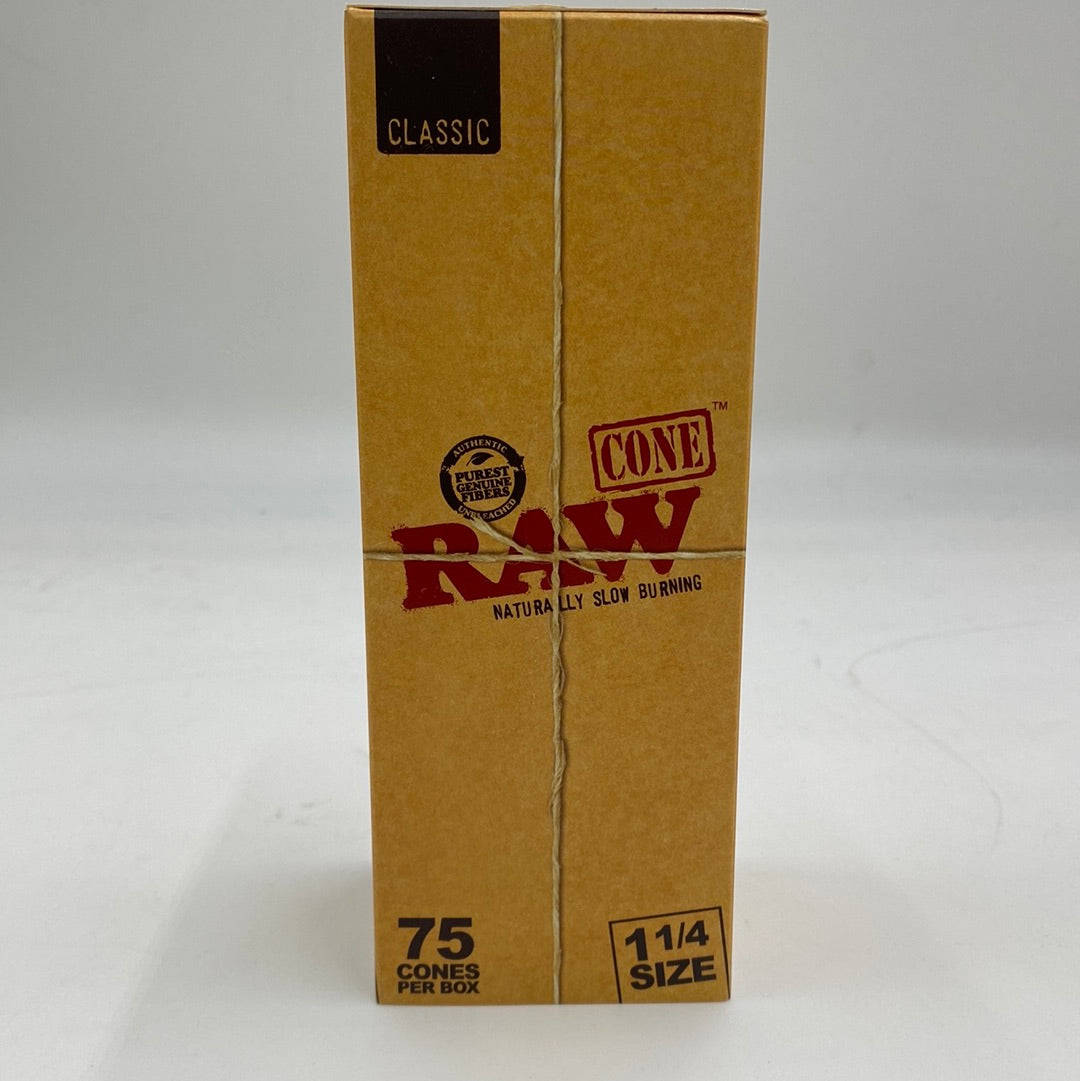 RAW CLASSIC  1¼ CONES- 75 CT BOX