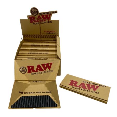 RAW BOARDING PASS PORTABLE ROLLING TRAY 15 CT DISPLAY