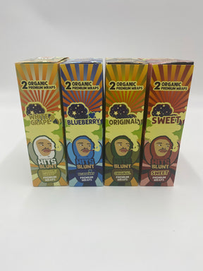 HITS BLUNT PREMIUM SWEET NATURAL HEMP WRAPS 2 PK 25 CT BOX