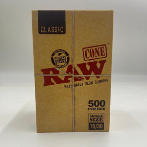 RAW Single Size Classic Cones 70mm/30mm - 500 CT