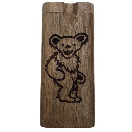 LARGE DANCING BEAR WOOD DUGOUT