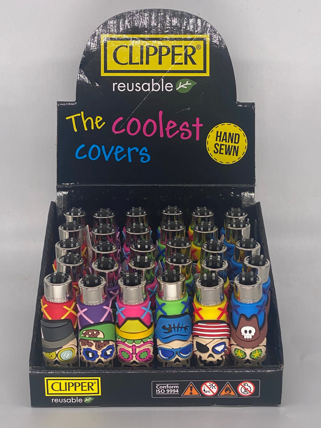 Clipper POP Hand Sewn Silicone Cover Lighter - 30ct (MSRP: $2.99)