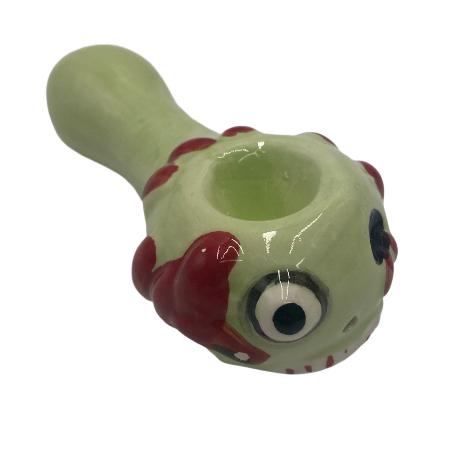 CERAMIC GREEN CREATURE PIPE