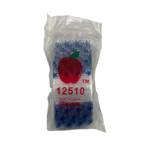 Apple Brand 1 1/4"x1" Blue Star Ziplock Bag