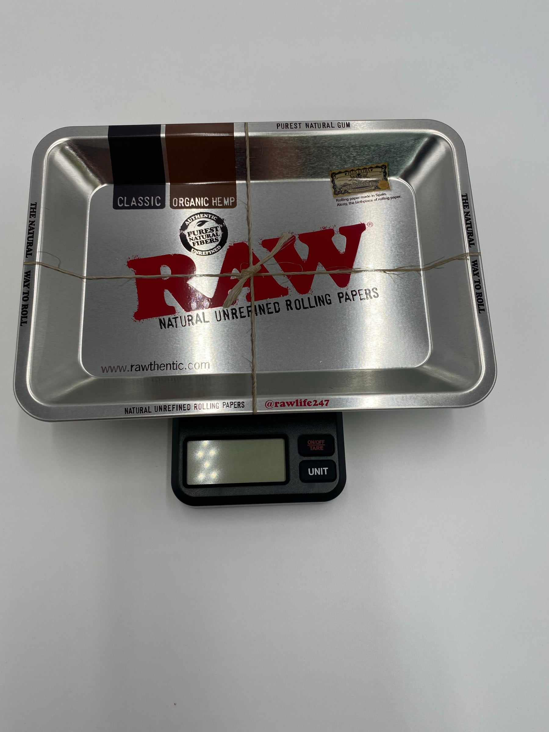 MY WEIGH X RAW TRAY SCALE ( INCLUDES RAW MINI ROLLING TRAY)