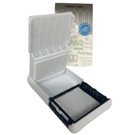 JPAQ MINI PAQ CASE WHITE (FITS 5 84MM - 98 MM PRE-ROLLS) ** CLOSEOUT **