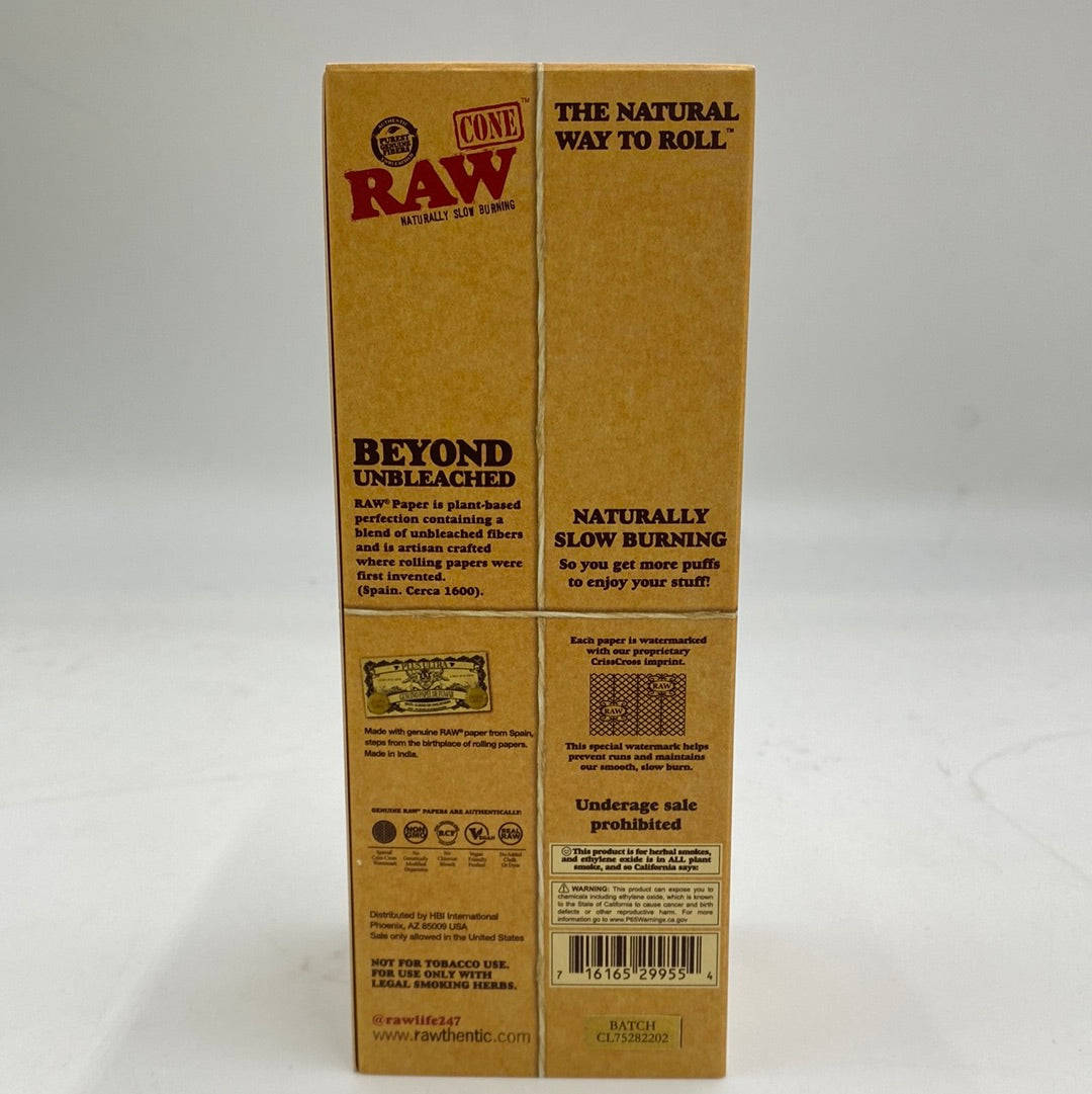 RAW CLASSIC KING SIZE CONES- 75 CT BOX