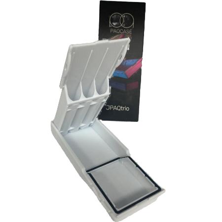 JPAQ TRIO PAQ CASE WHITE  (FITS THREE .5-1.25 GRAM PRE-ROLLS) *** CLOSEOUT ***