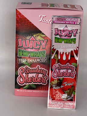 Juicy Jays Terp Enhanced Strawberry Sherbert Wraps