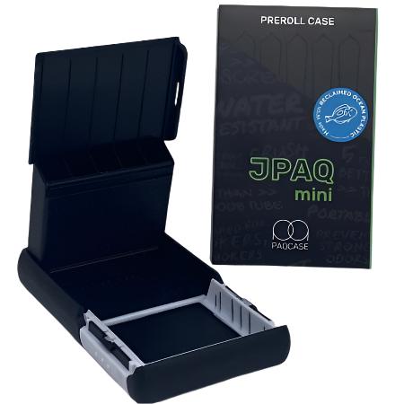 JPAQ MINI PAQ CASE BLACK ( FITS 5 84MM -98MM PRE-ROLLS) ** CLOSEOUTS**