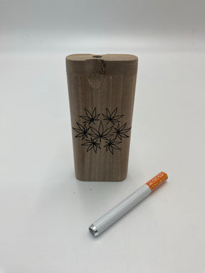 LARGE 7 LEAVES WOOD DUGOUT