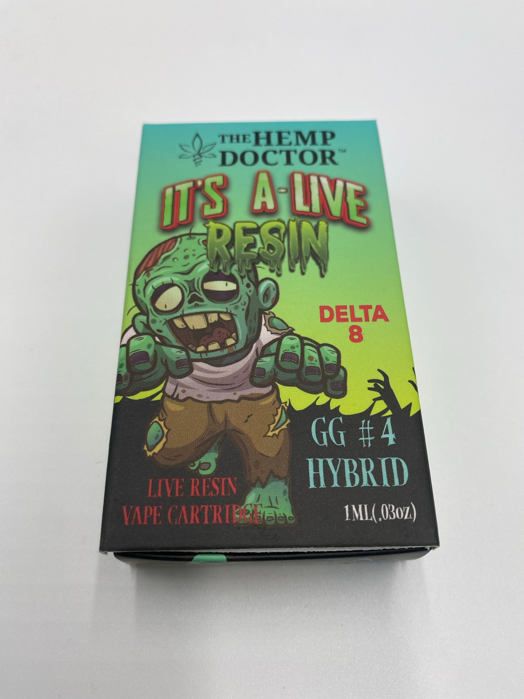 THE HEMP DOCTOR D8 "IT'S A-LIVE RESIN" LIVE RESIN CART GG #4 (HYBRID)